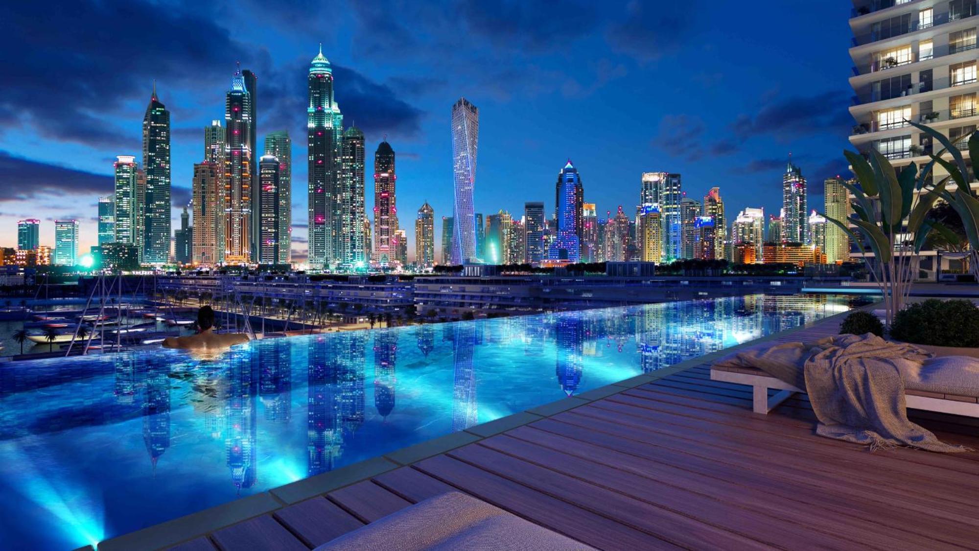 두바이 Lux Bnb I Sun Rise Bay I Palm & Sea View 아파트 외부 사진