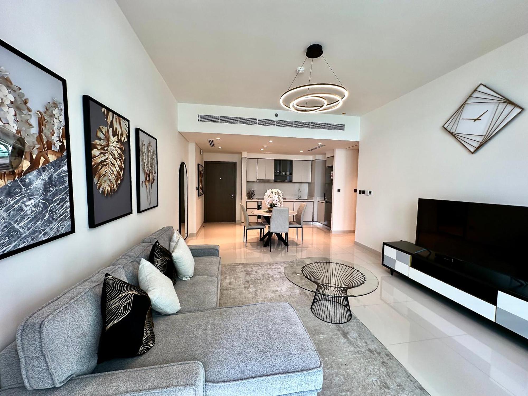 두바이 Lux Bnb I Sun Rise Bay I Palm & Sea View 아파트 외부 사진