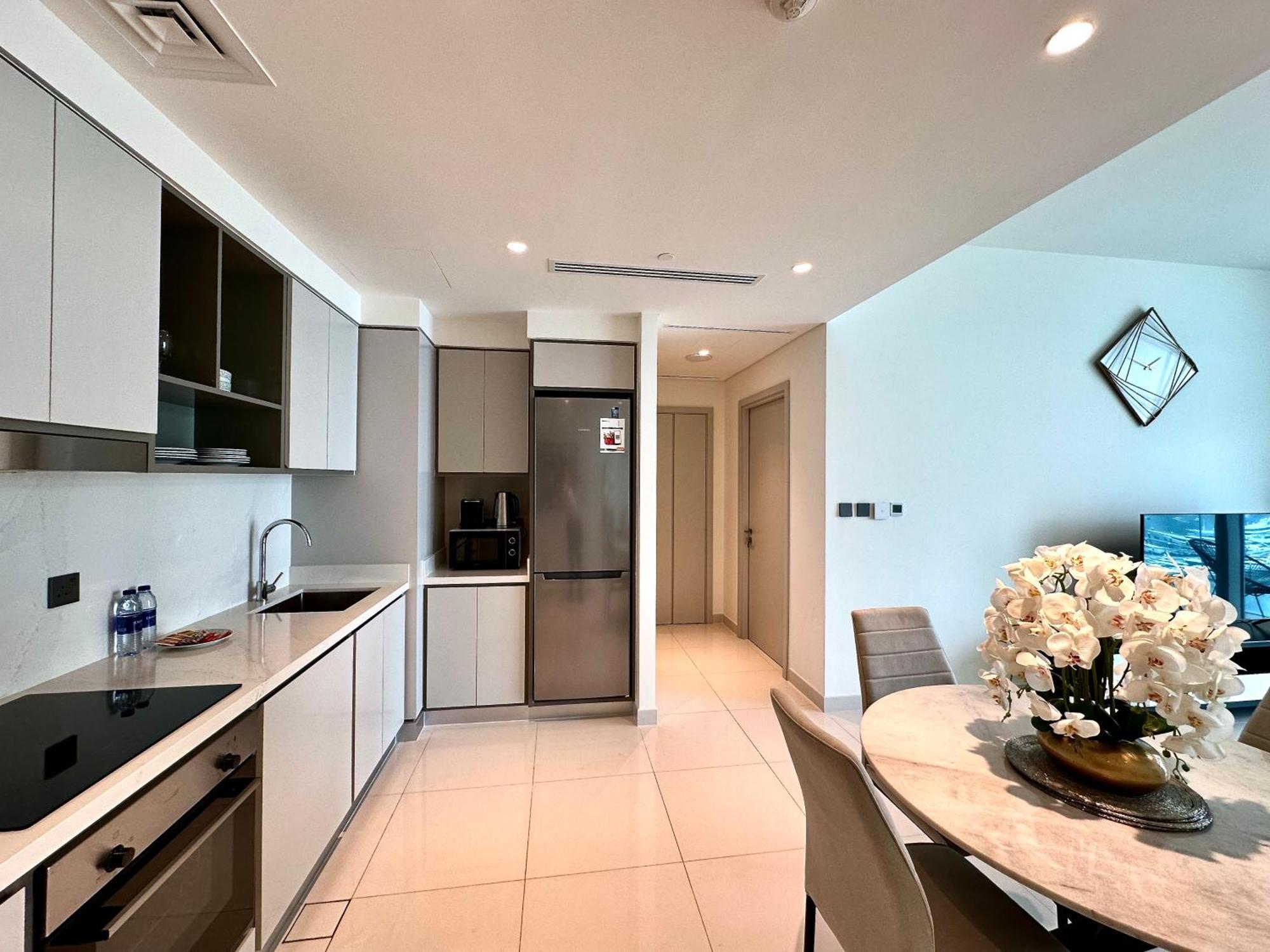 두바이 Lux Bnb I Sun Rise Bay I Palm & Sea View 아파트 외부 사진