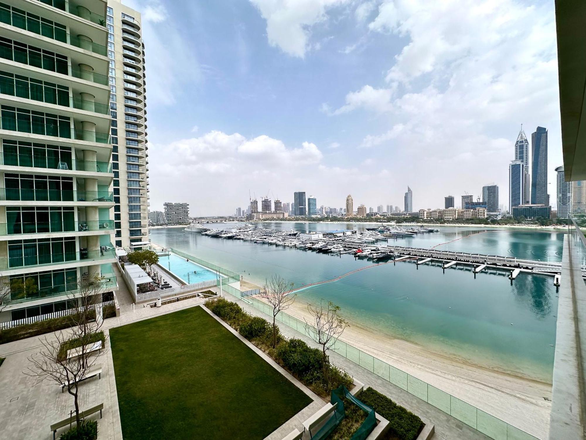 두바이 Lux Bnb I Sun Rise Bay I Palm & Sea View 아파트 외부 사진